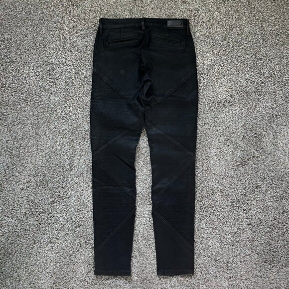 JUST IN: Guess women's jeans, Black, Size 25, Unique stretch, angle design - Picture 4 of 14